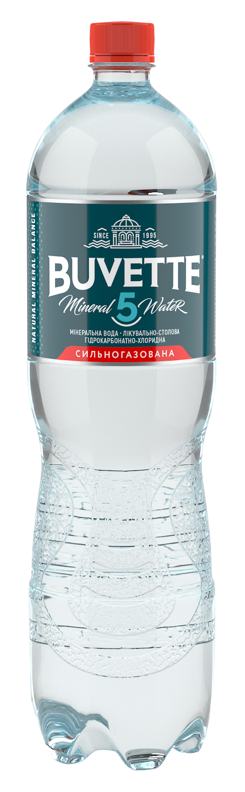 Мінеральна лікувально-столова вода «Buvette 5» сильногазована