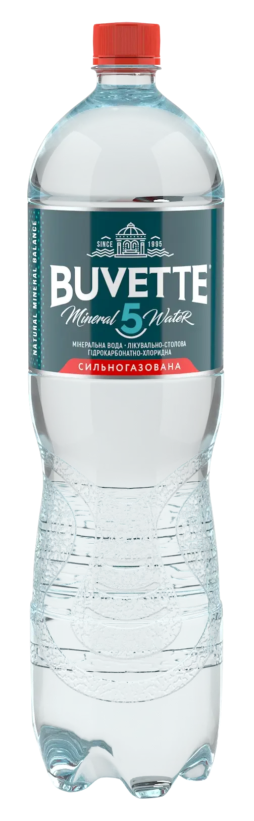Мінеральна лікувально-столова вода «Buvette 5» сильногазована Buvette вода мінеральна столова
