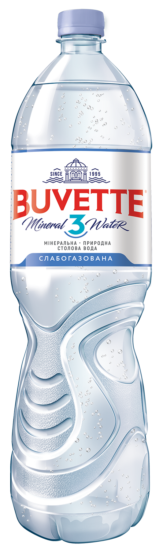 Мінеральна природна столова вода «Buvette 3» слабогазована