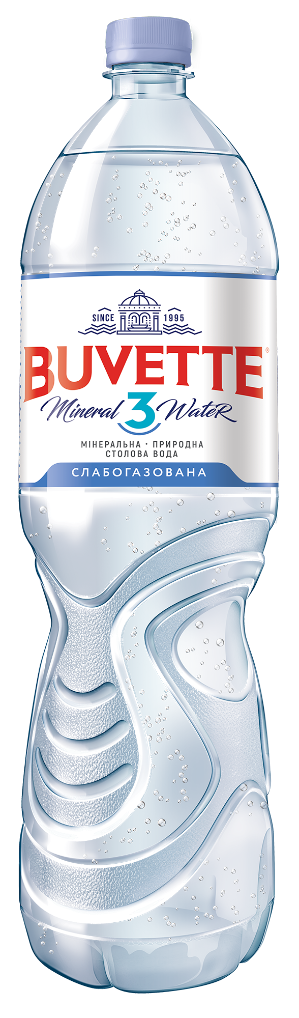 Мінеральна природна столова вода «Buvette 3» слабогазована
