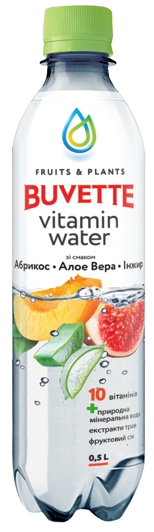 Напій Buvette Vitamin Water — Абрикос-інжир-алое-вера
