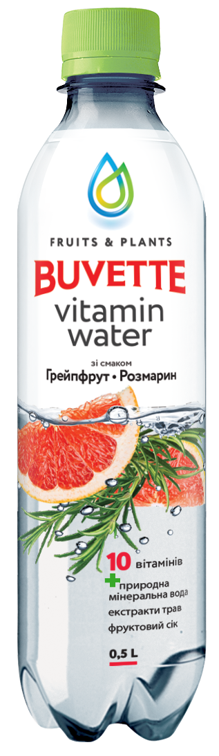 Напій «Buvette Vitamin Water» — Грейпфрут та розмарин