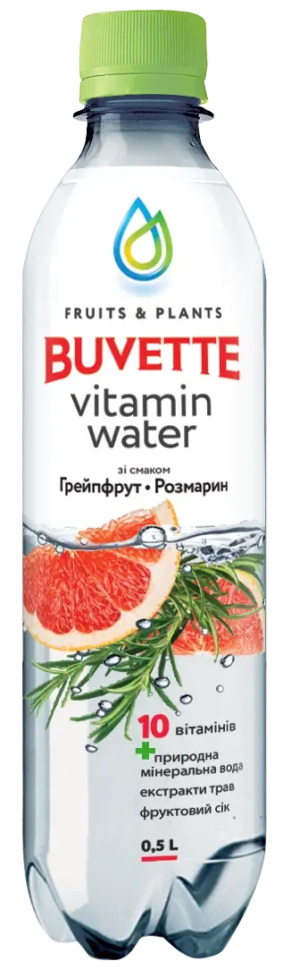 Напій «Buvette Vitamin Water» — Грейпфрут та розмарин Buvette Vitamin Water