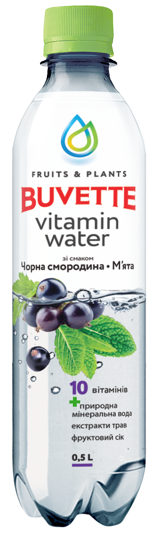 Напій Buvette Vitamin Water — Чорна смородина-м’ята