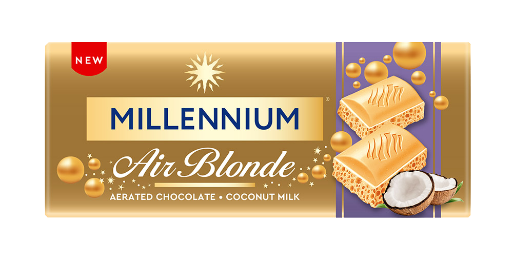 Шоколад Millennium Blonde Coconut білий пористий