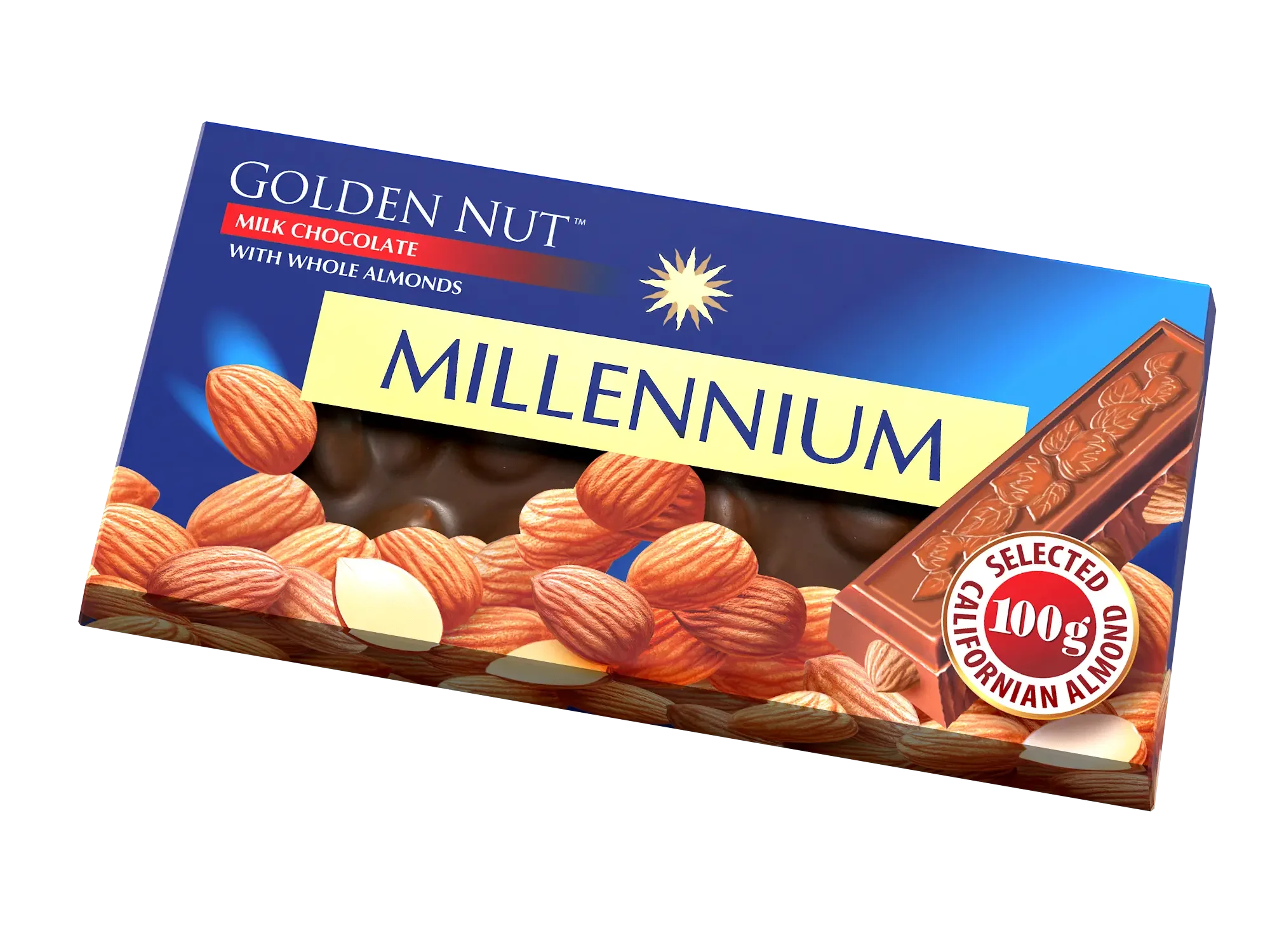 Millennium GOLDEN NUT Milk Chocolate — with Almonds — Buy sweets
