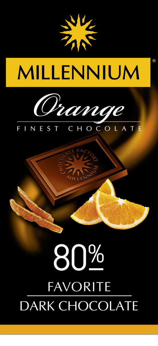 Шоколад “Millennium Favorite ” Orange чорний 80 %