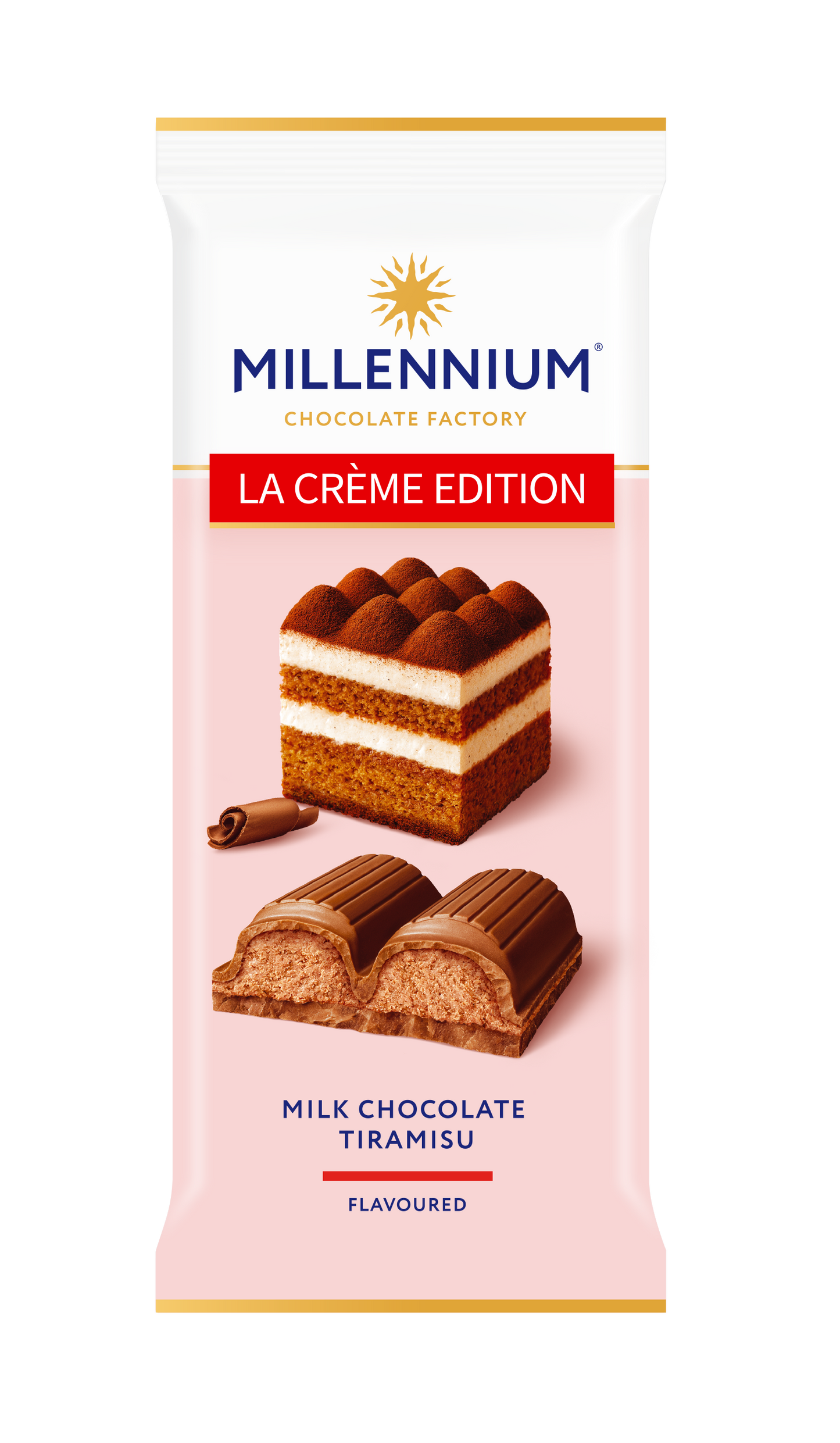 Шоколад «Millennium La Creme Edition» молочный с кремовой начинкой со вкусом «Тирамису»