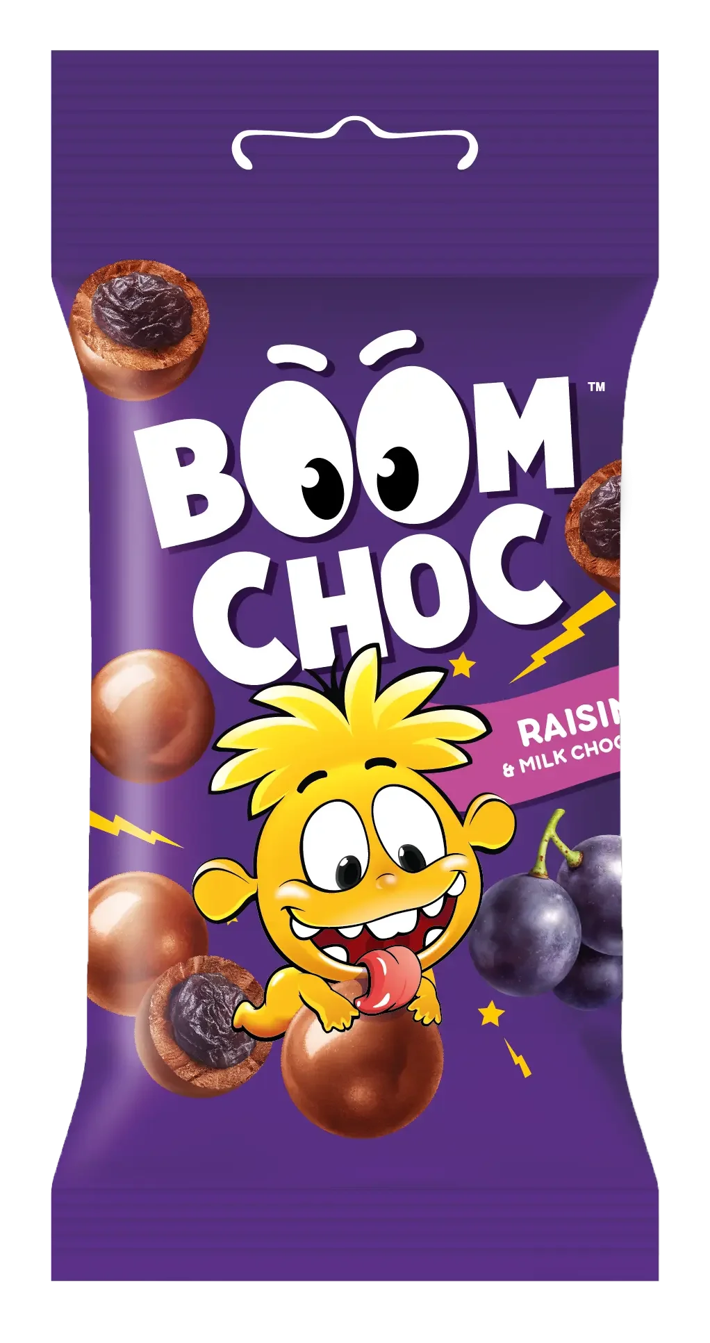 Драже BOOM CHOC Родзинки у молочному шоколаді BOOM CHOC