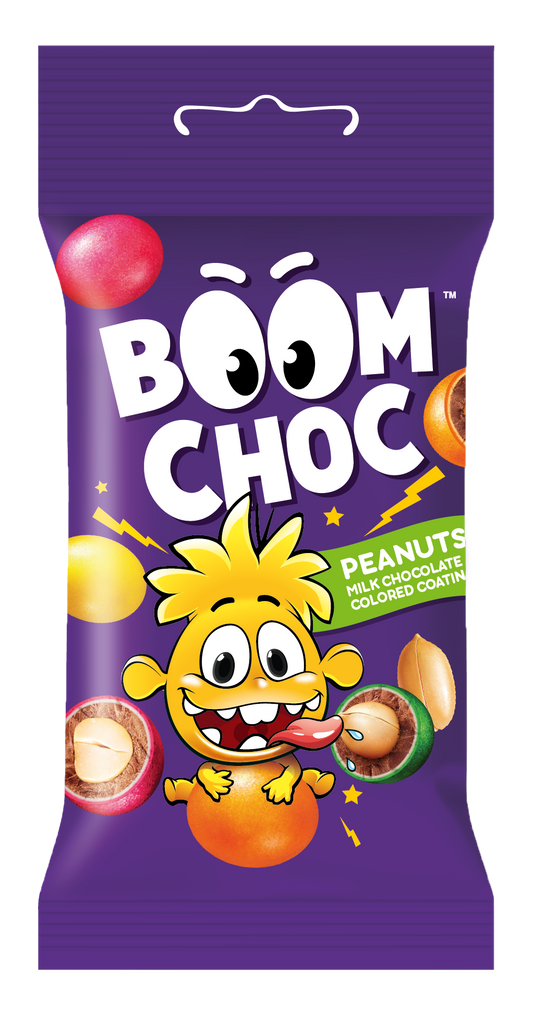Драже BOOM CHOC Арахіс в шоколаді та кольоровій глазурі