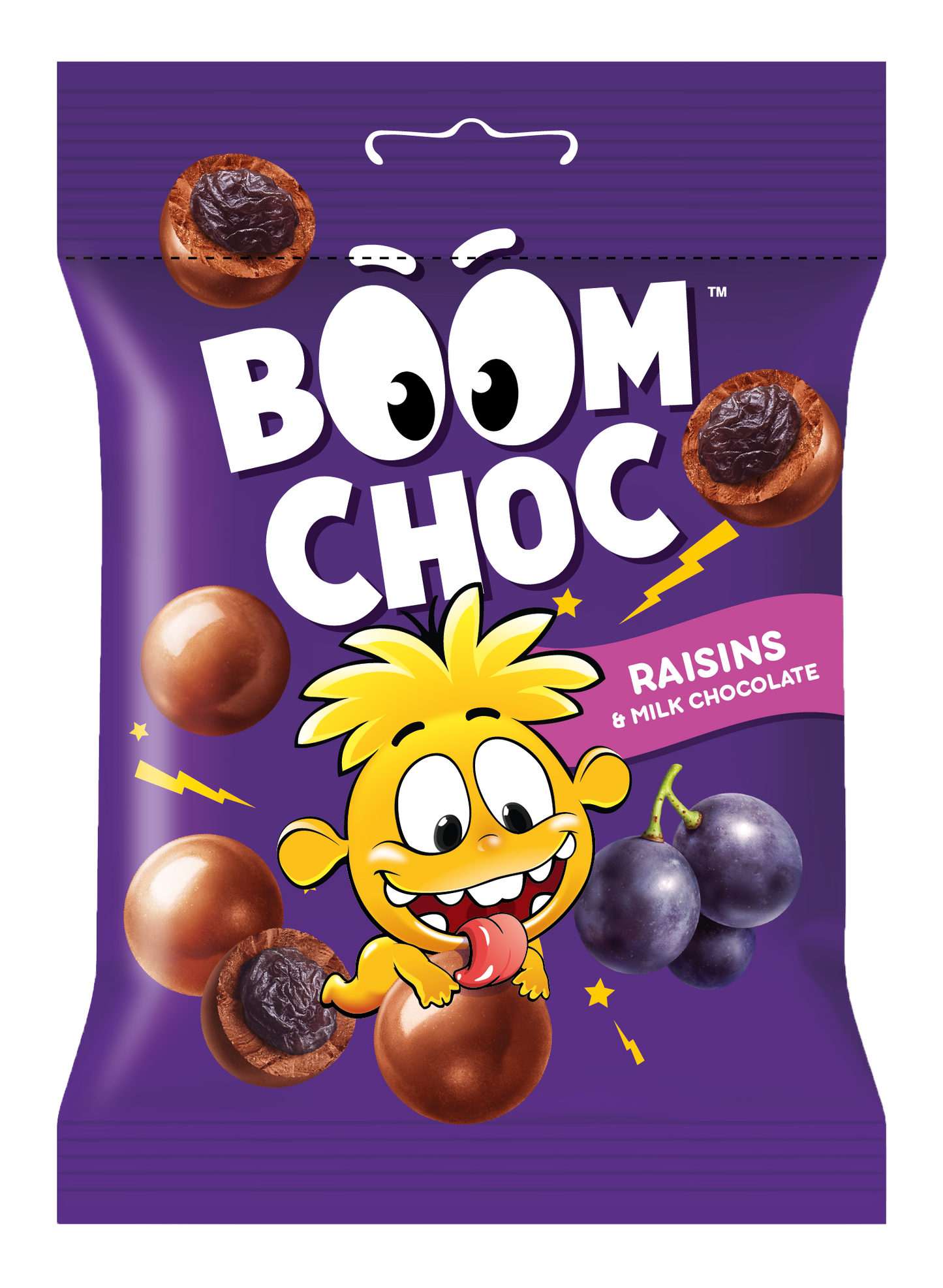 Драже BOOM CHOC Родзинки у молочному шоколаді