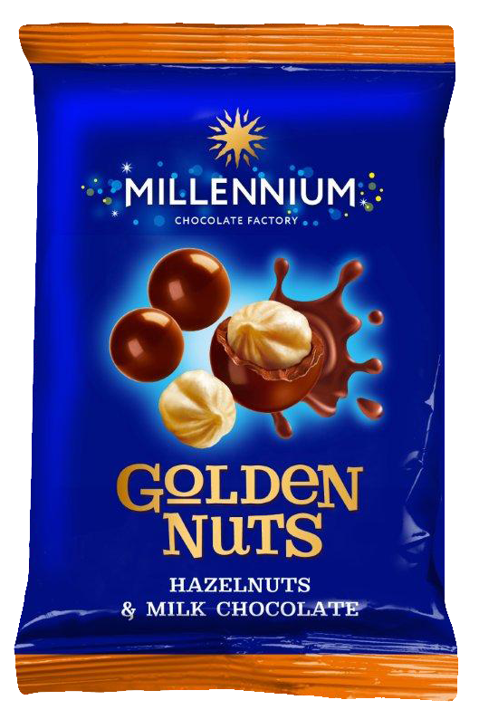 Dragee MILLENNIUM HAZELNUT IN MILK CHOCOLATE