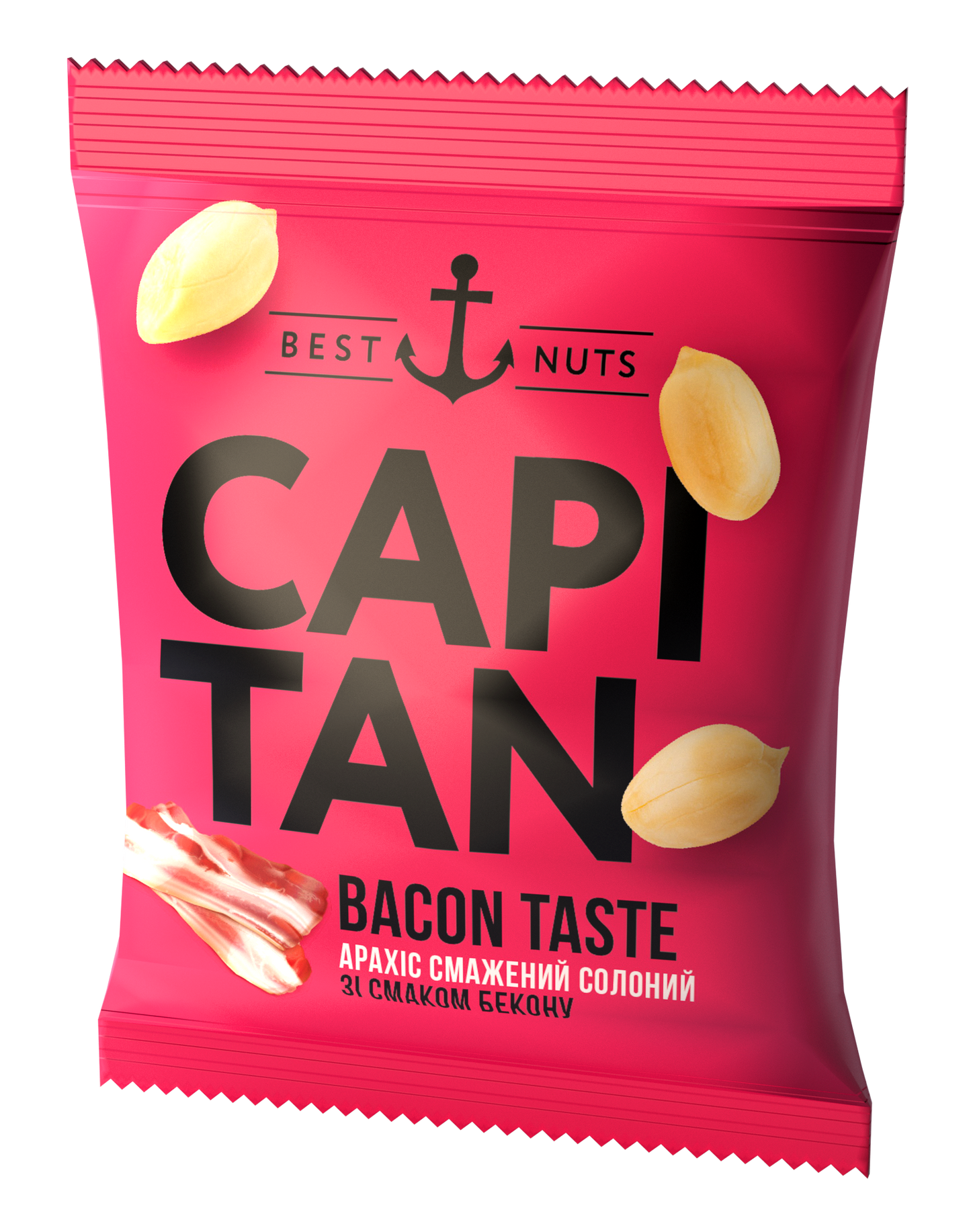 Арахіс CAPITAN солоний — зі смаком Бекону