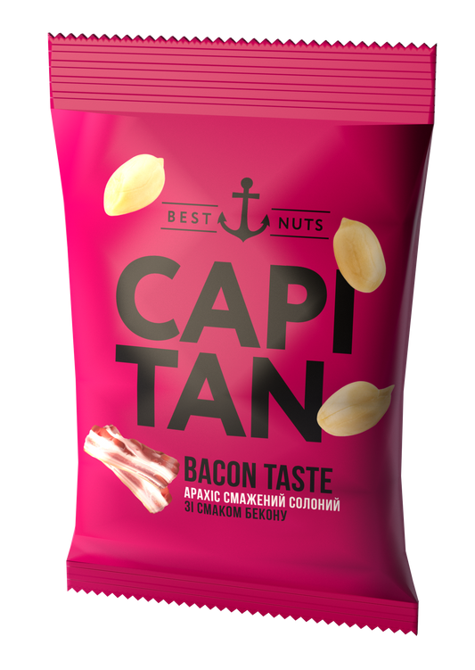 Арахіс CAPITAN солоний — зі смаком Бекону