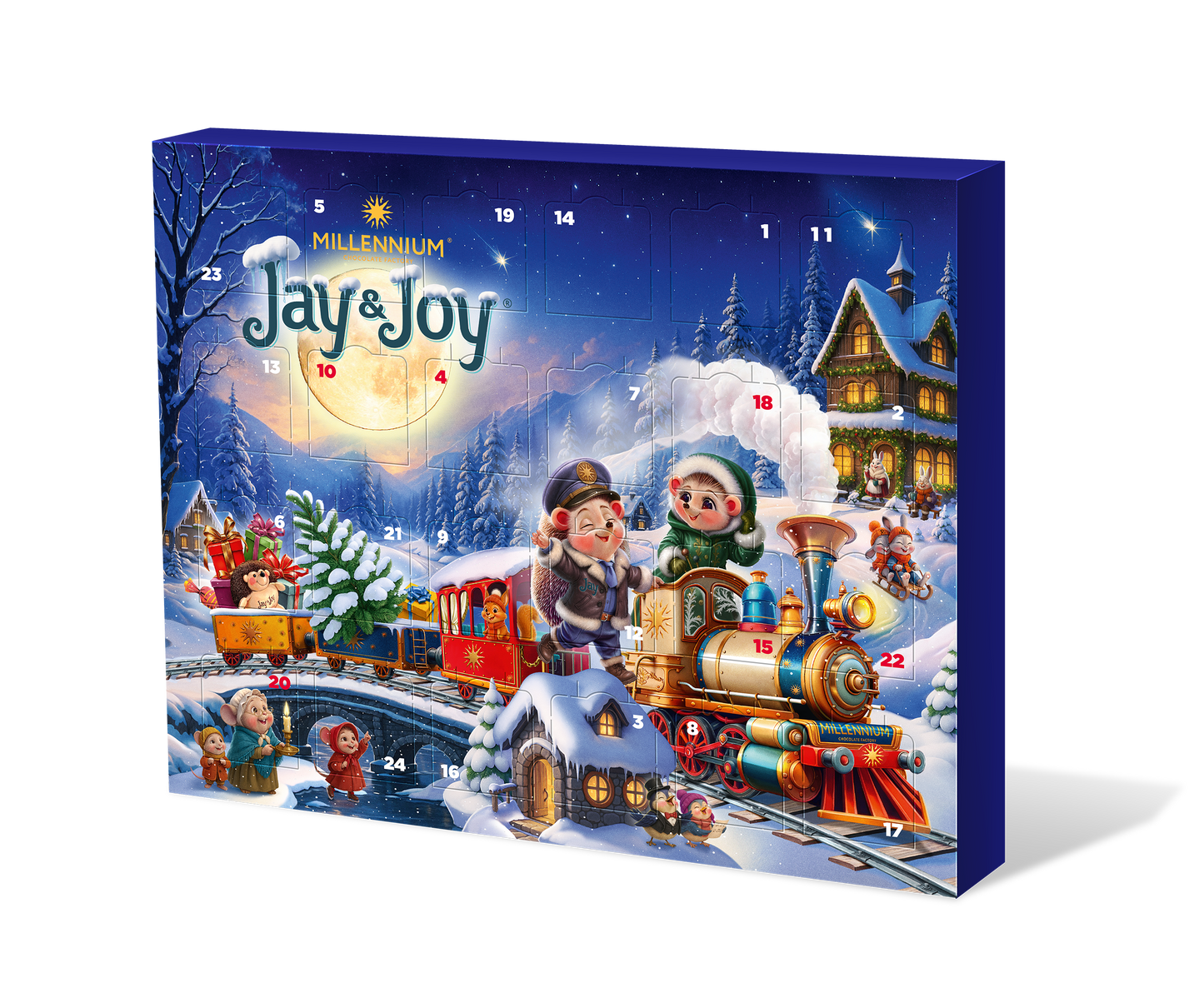 Шоколад молочний «JAY&JOY» новорічний календар