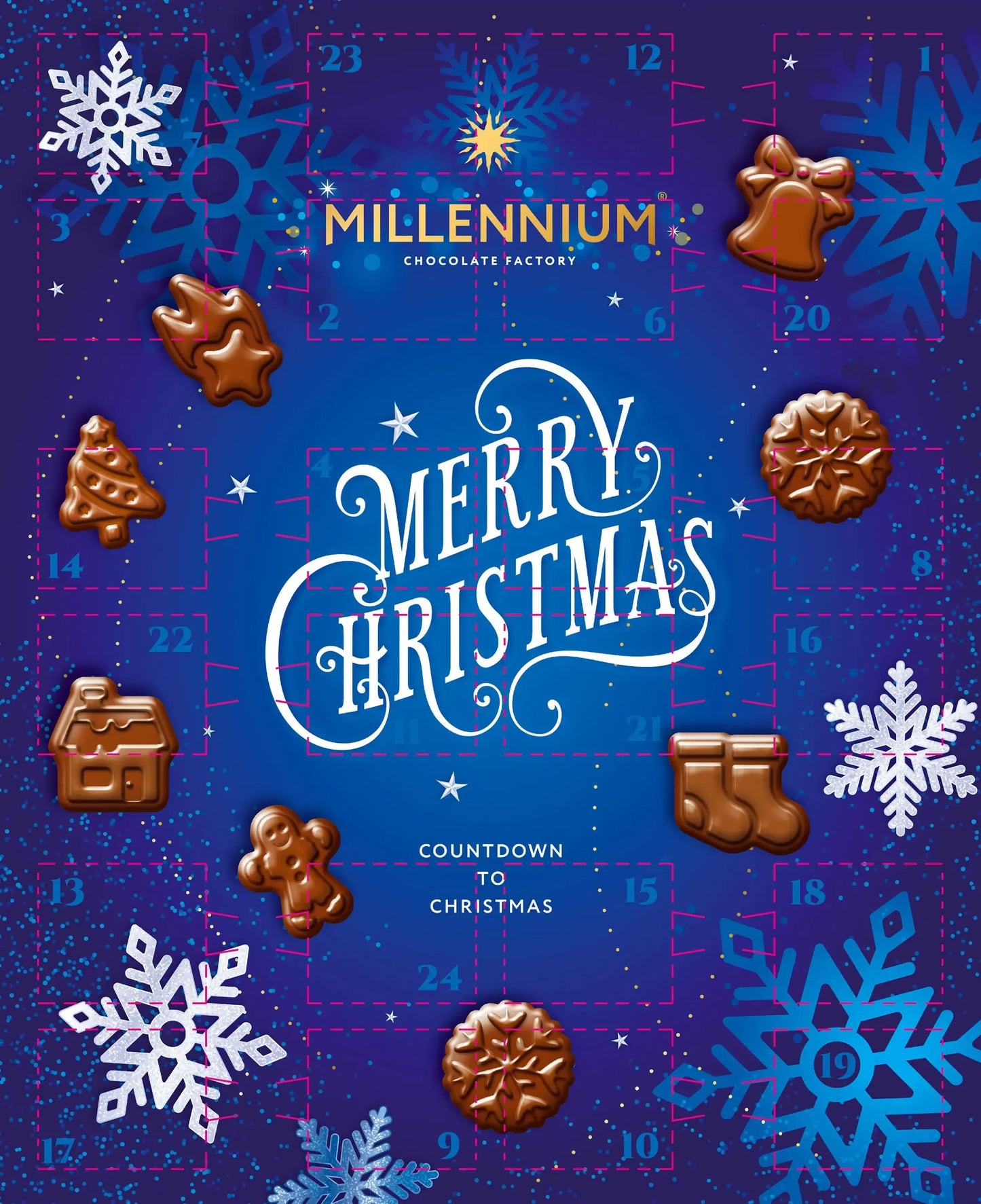Шоколад Millennium Village молочний новорічний календар Millennium