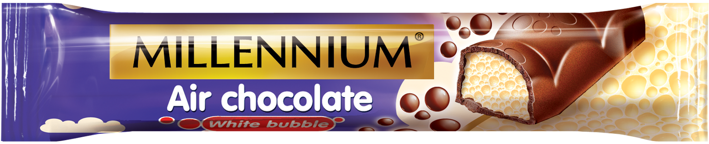 Шоколад Millennium пористий молочний та бiлий