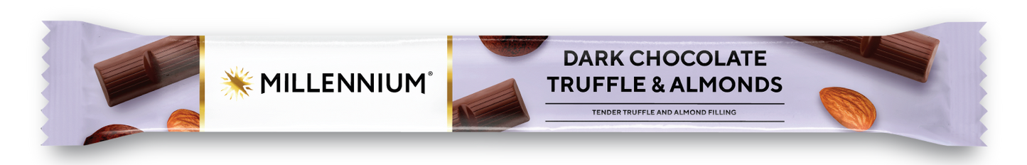 Dark Chocolate MILLENNIUM — with truffle filling and almonds