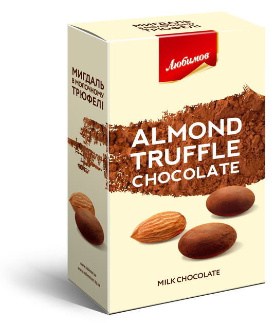 Chocolates Dragee LUBIMOV TRUFF Almonds in Milk Truffle