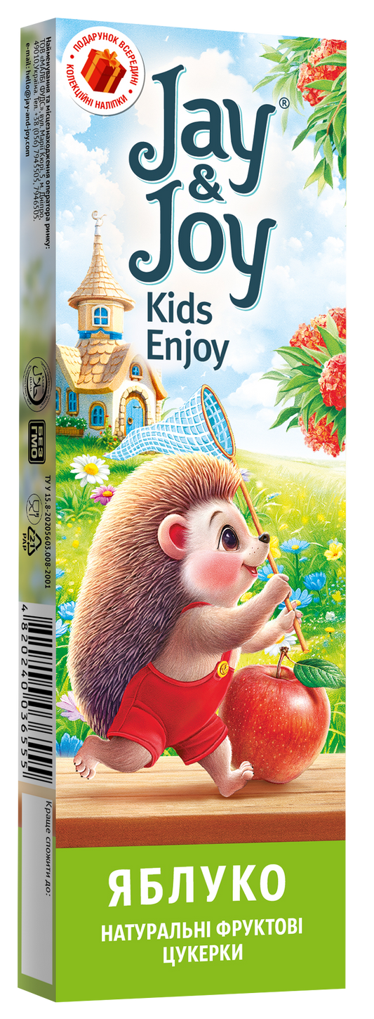 Цукерки фруктові «Jay & Joy Пастила яблучна»