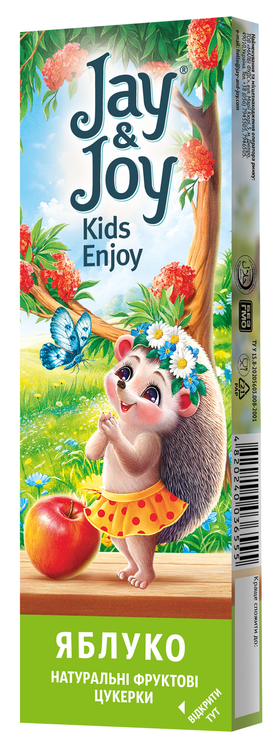Цукерки фруктові «Jay & Joy Пастила яблучна»