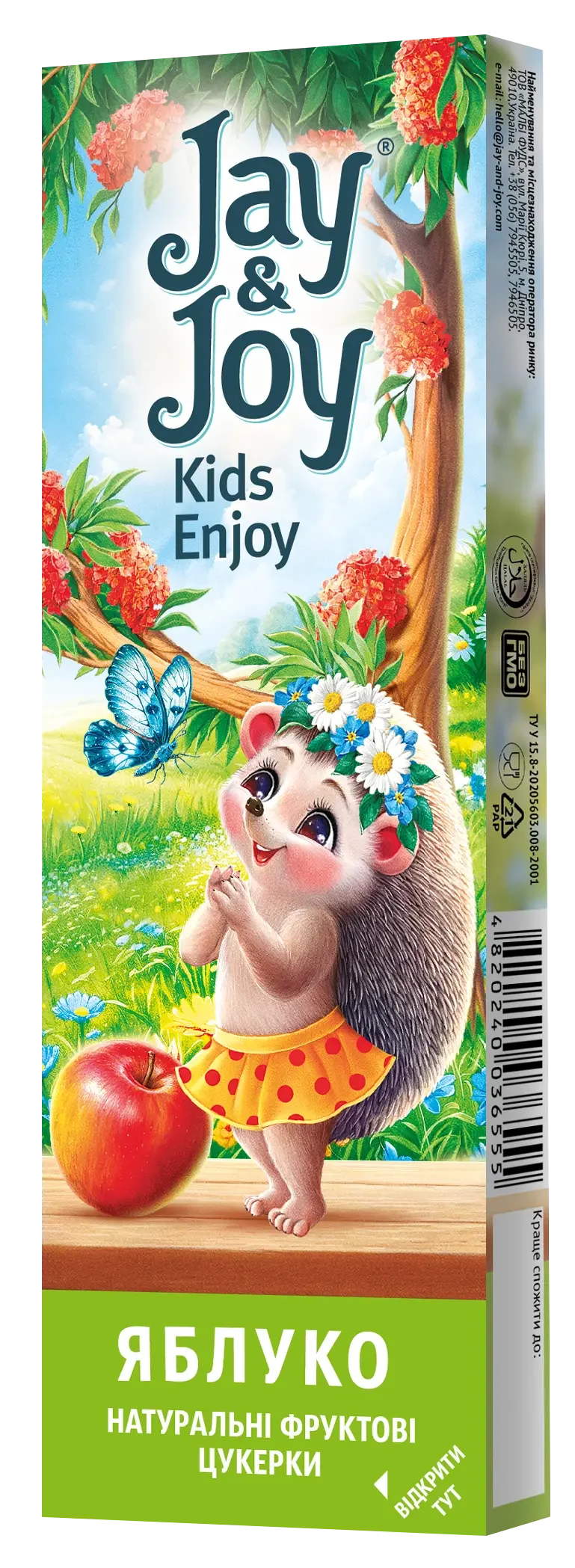 Цукерки фруктові «Jay & Joy Пастила яблучна» Jay&Joy