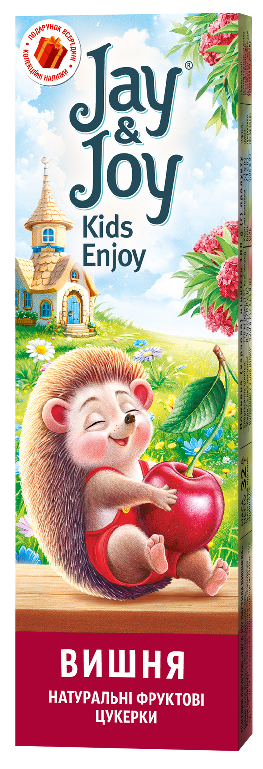 Цукерки фруктові «Jay & Joy Пастила вишнева»