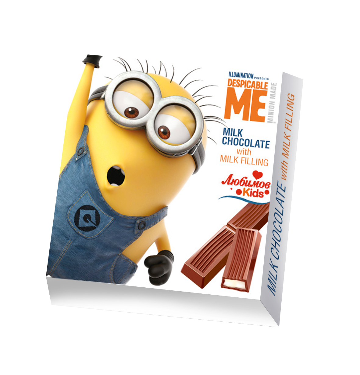 Шоколад «Любімов Kids» молочний — з молочною начинкою