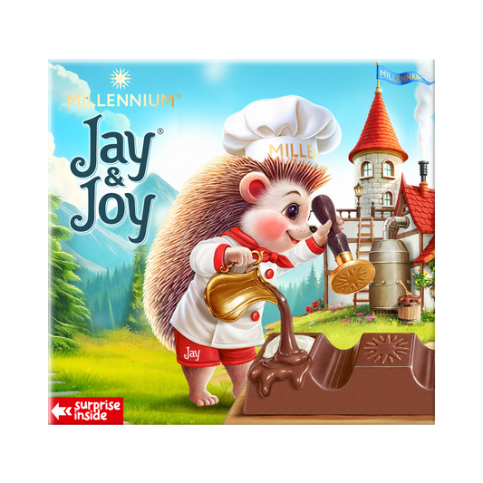 Шоколад MILLENNIUM JAY&JOY молочний з молочною начинкою