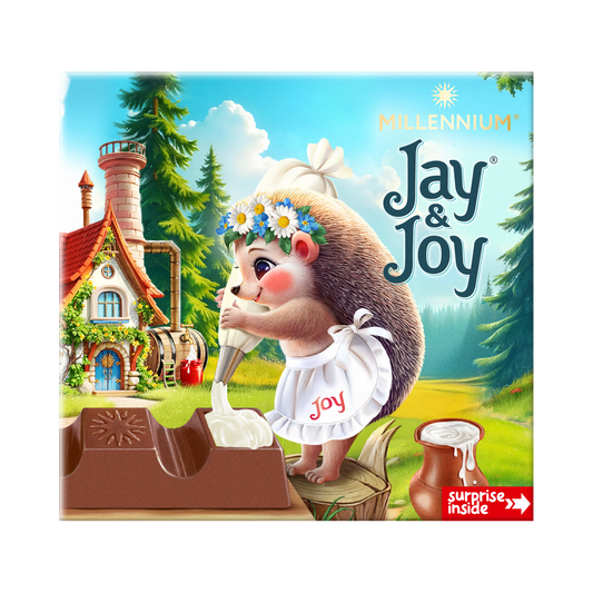 Шоколад MILLENNIUM JAY&JOY молочний з молочною начинкою