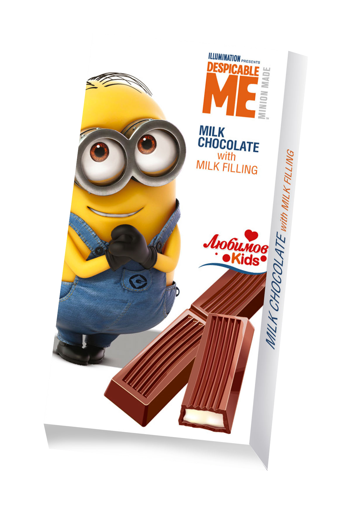 Шоколад «Любімов Kids» молочний — з молочною начинкою