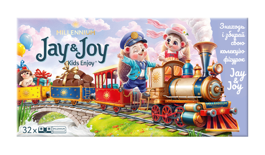 Шоколад MILLENNIUM JAY&JOY молочний з молочною начинкою