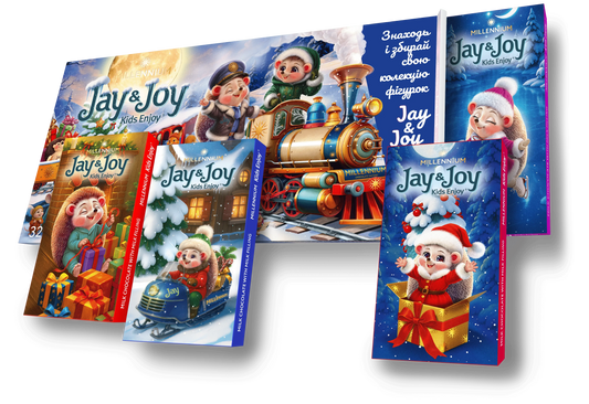 Шоколад Millennium Jay&Joy молочний з молочною начинкою Новий Рік Jay&Joy