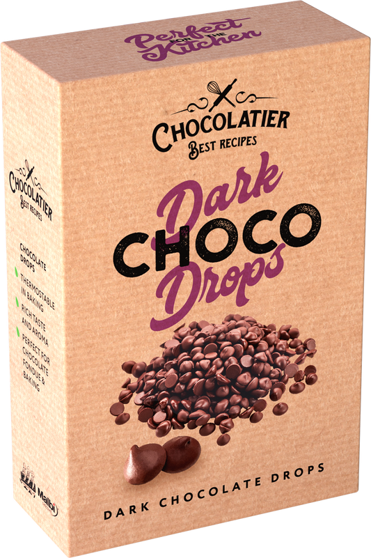 Шоколад «CHOCOLATIER» чорний в краплях