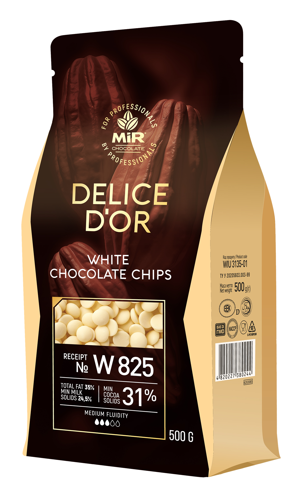 Шоколад Delice D`or білий калети