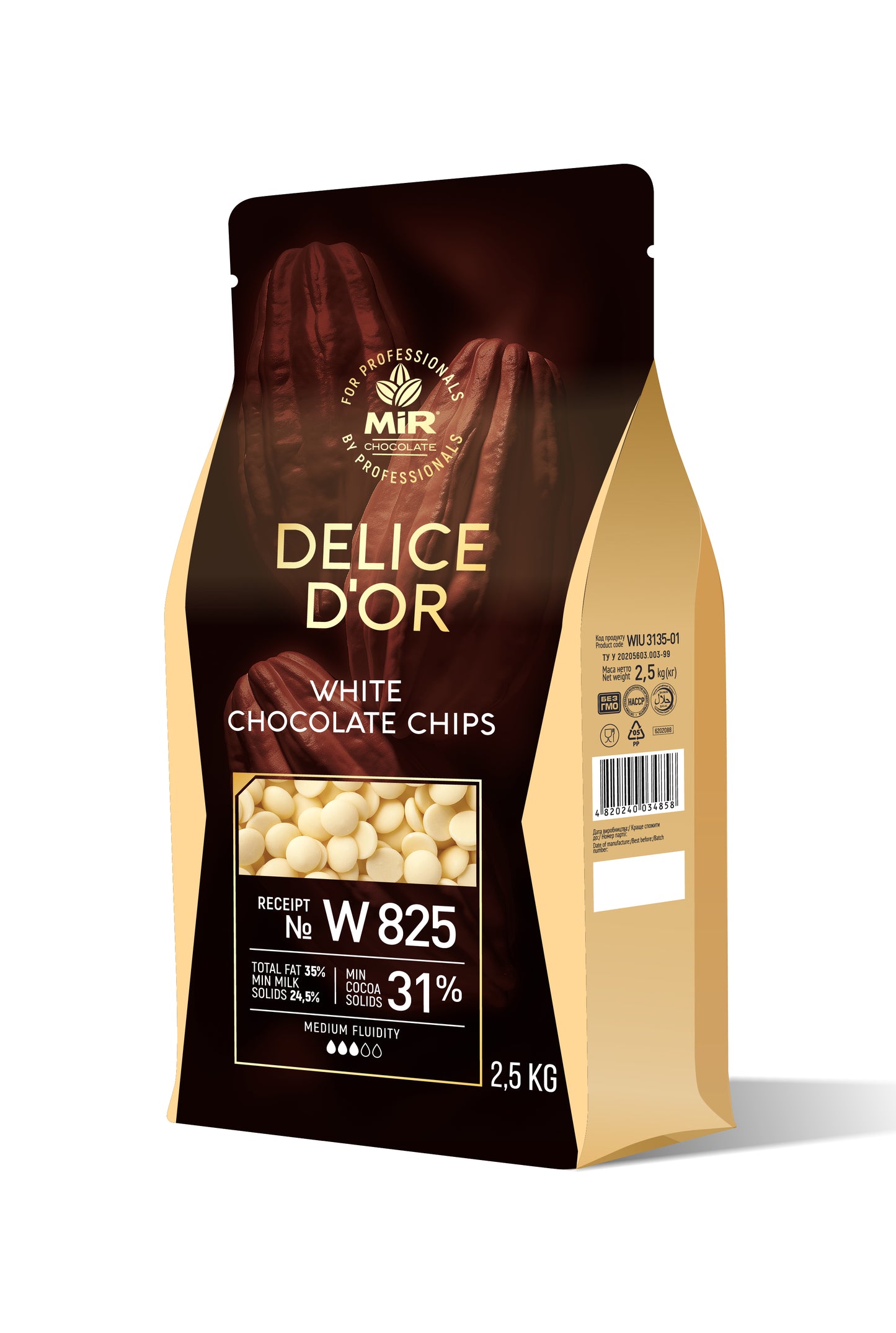 Шоколад Delice D`or білий калети