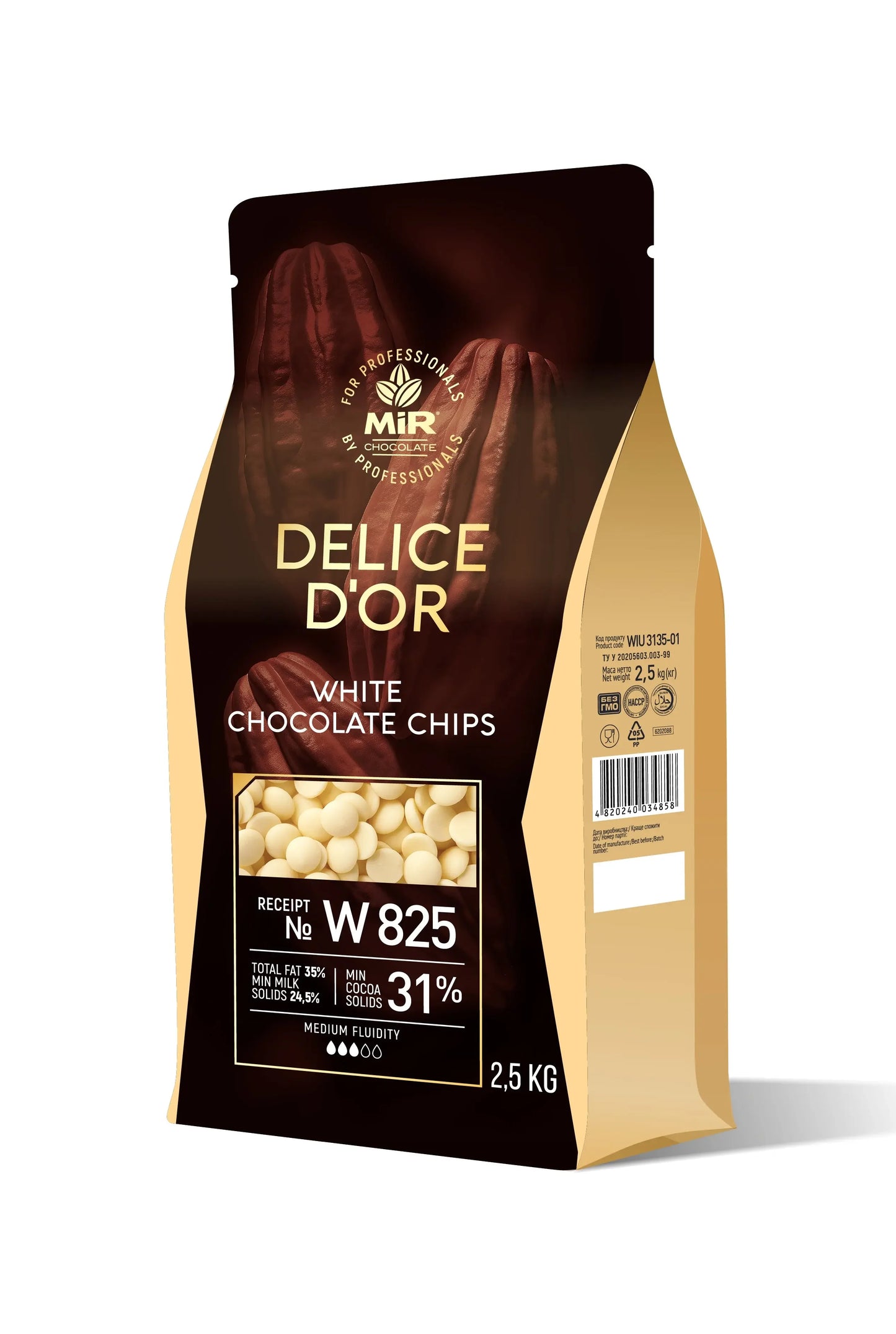 Шоколад Delice D`or білий калети Delice D`or