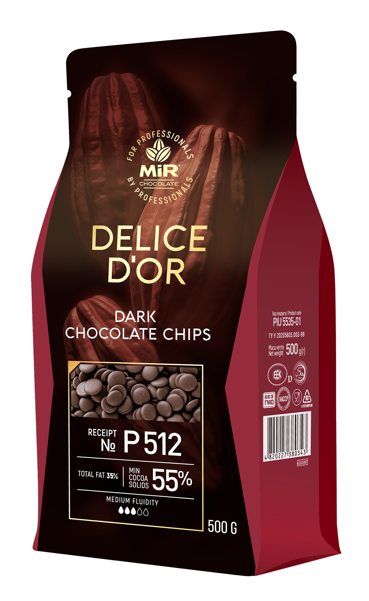 Шоколад Delice D`or чорний калети