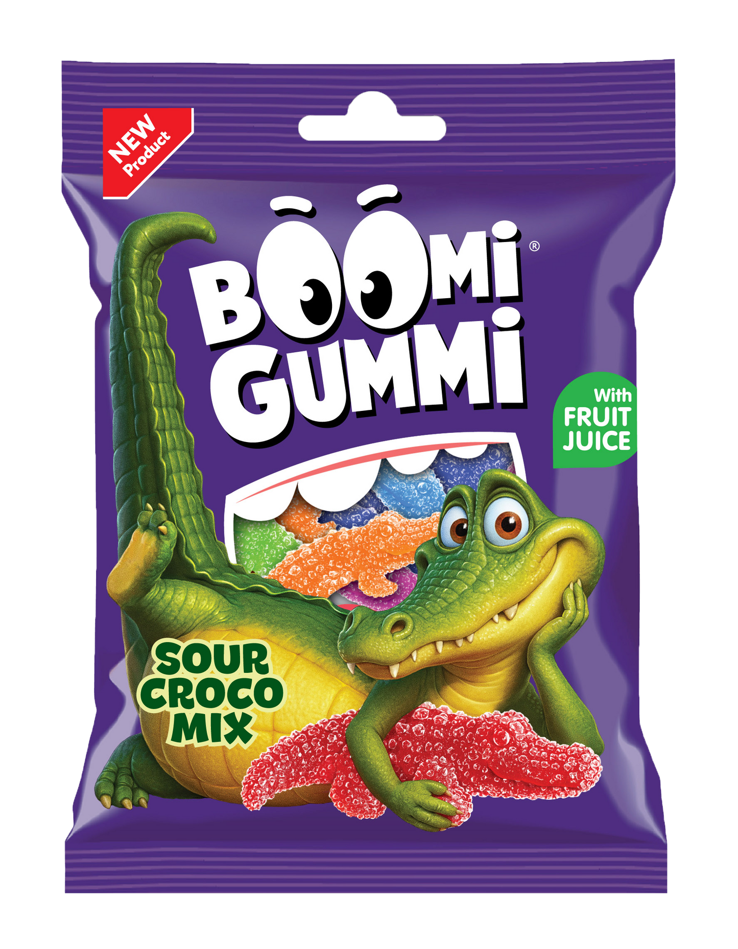 Цукерки желейні «Boomi Gummi Sour Crocodile Mix»
