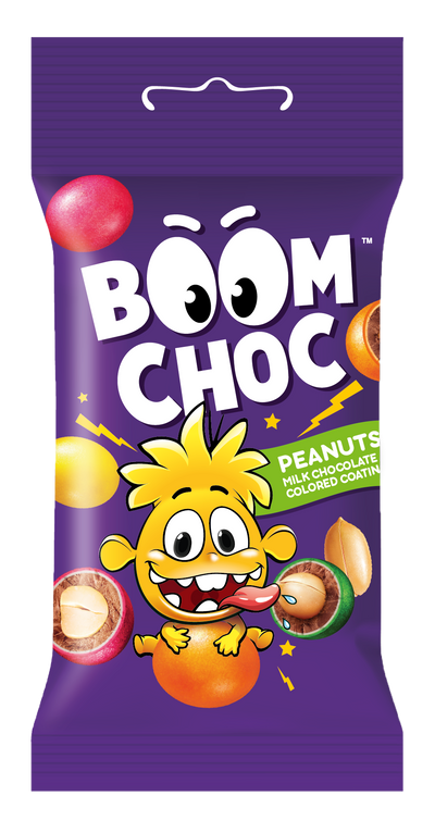 Драже BOOM CHOC Арахіс в шоколаді та кольоровій глазурі