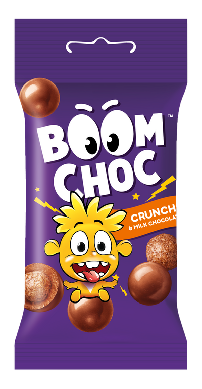 Драже BOOM CHOC CRUNCH Рисові кульки в молочному шоколаді