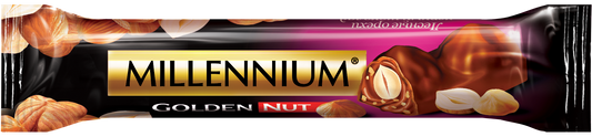 Шоколад Millennium Golden Nut чорний — з цілим горіхом