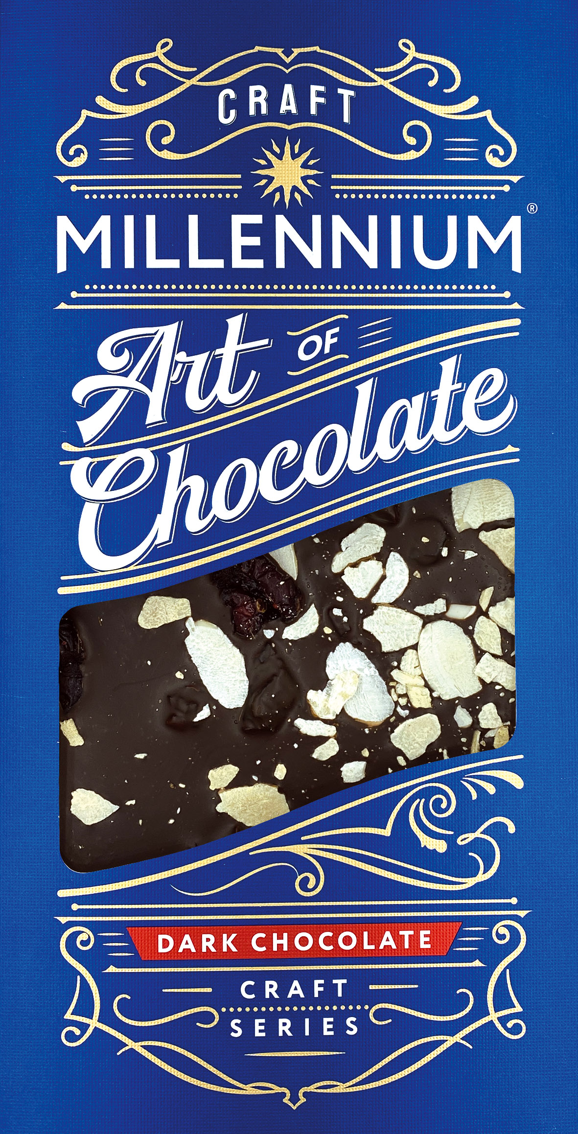 Шоколад Millennium Craft Series чорний — з мигдалем та журавлиною