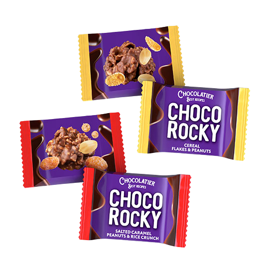 Цукерки «Chocolatier Choco Rocky» — з арахісом асорті