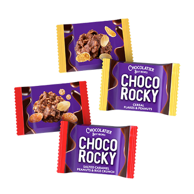 Цукерки «Chocolatier Choco Rocky» — з арахісом асорті