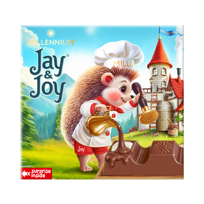 Шоколад Millennium Jay&Joy молочный с молочной начинкой