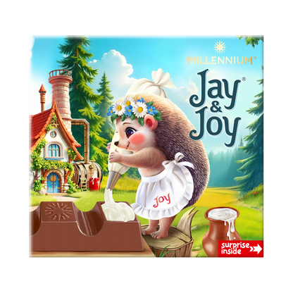 Шоколад Millennium Jay&Joy молочный с молочной начинкой
