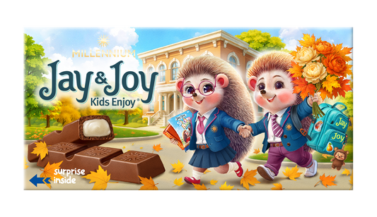 Шоколад MILLENNIUM JAY&JOY молочний з молочною начинкою Осінь
