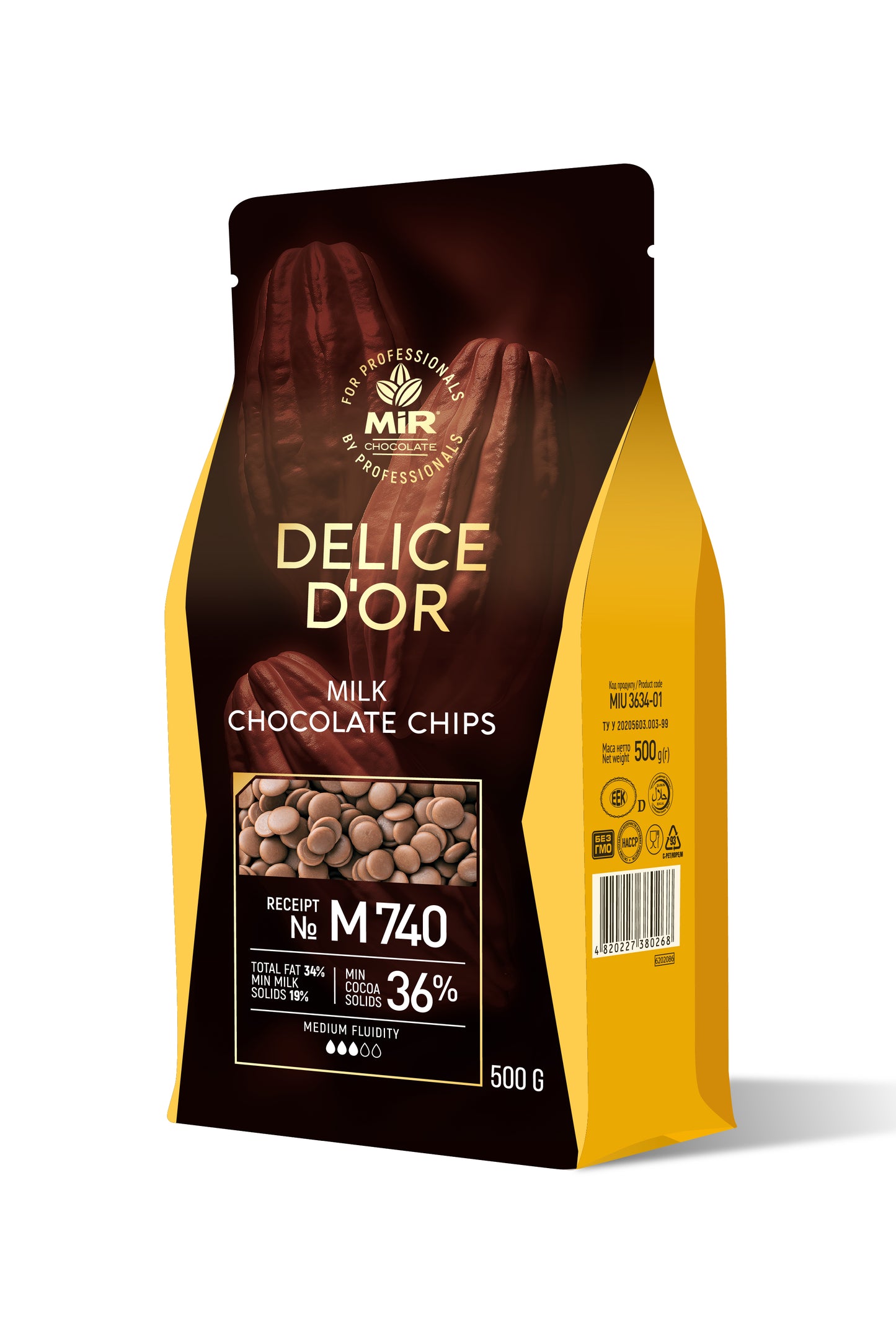 Шоколад Delice D`or молочний калети