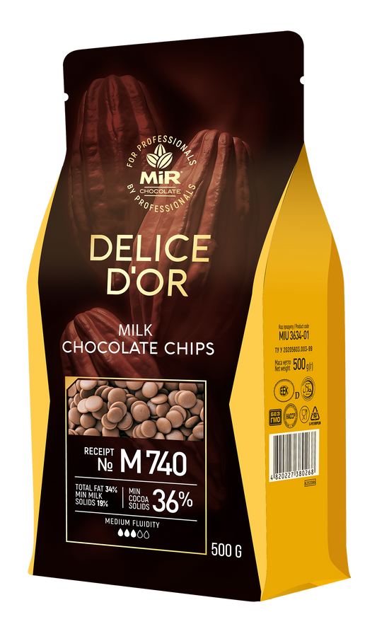 Шоколад Delice D`or молочний калети